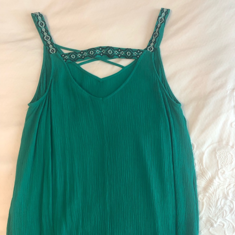 Green blouse